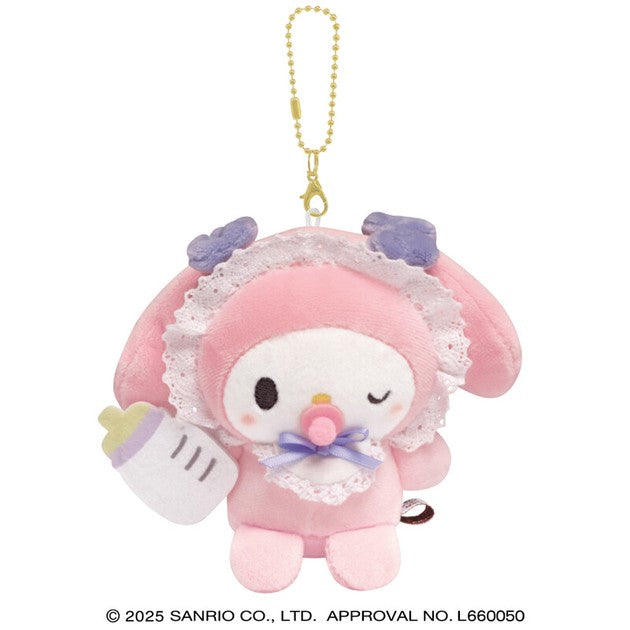 SANRIO BABY 卡通人物毛絨鑰匙圈 MELODY/Baby