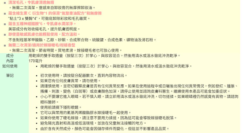 Rosette Co., Ltd. 夢見毛孔淨透潤膚油 170毫升 超高分5.1星星