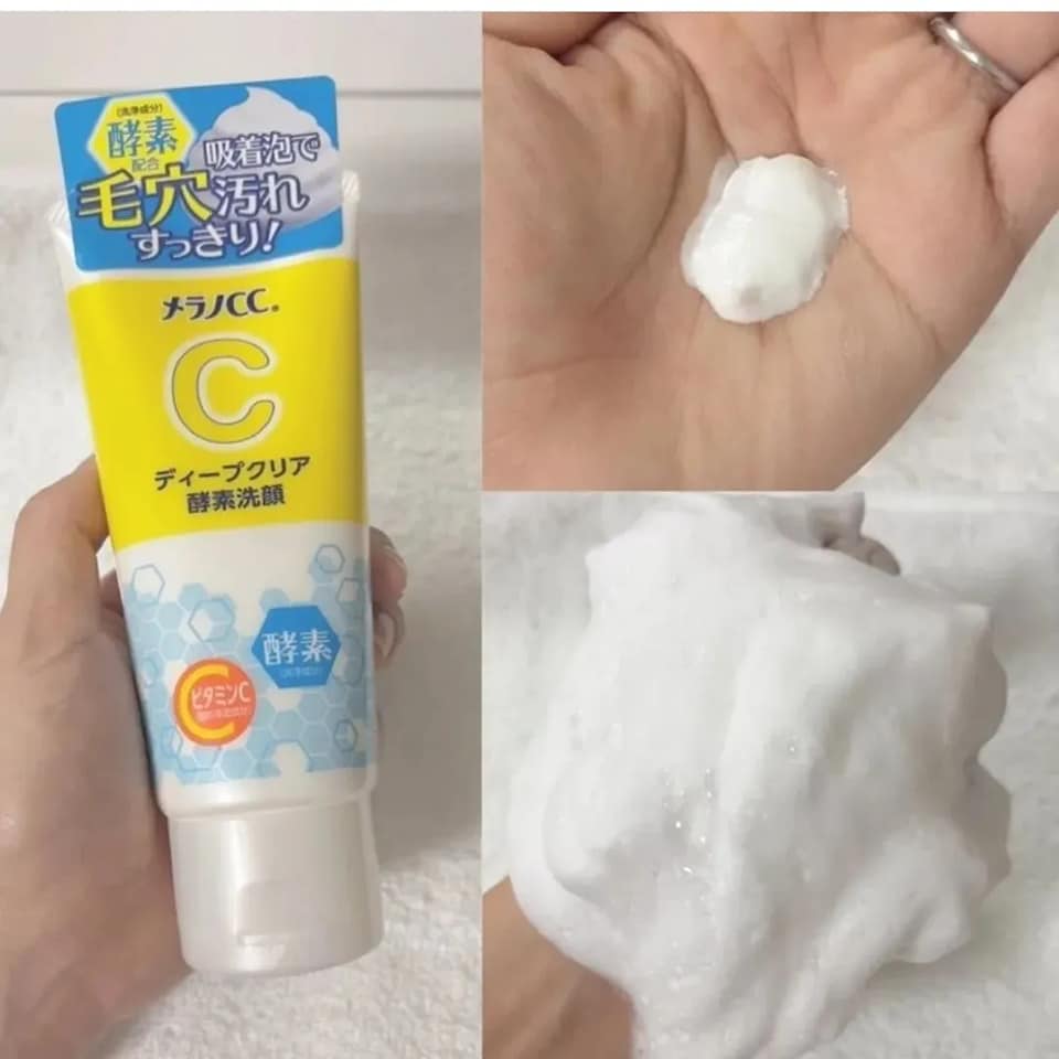 Melano CC Deep Clear 深層清潔酶特保濕洗面奶 蛋白酶酵素洗顔 讓您的肌膚光滑透明 樂敦製藥