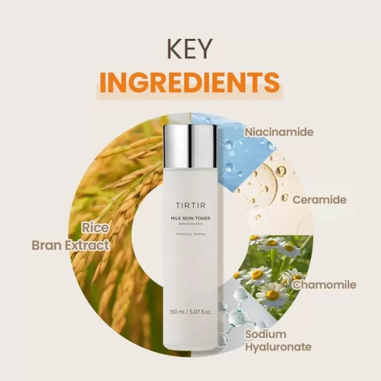 TIRTIR - 牛奶滋養柔膚水 亮白效果 150ml
