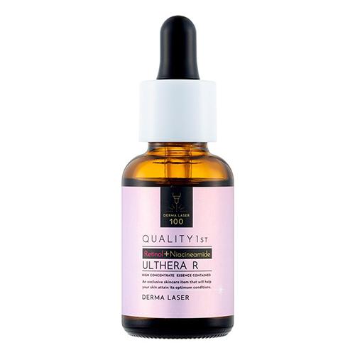 Quality First Derma Laser 夜間抗衰老護理精華素 含有驚人的 25% 煙鹼醯胺*和視黃醇*,略高於行業標準。