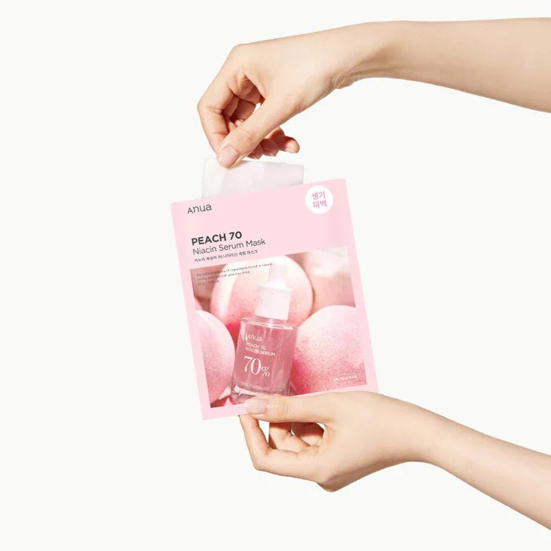 活力蜜桃肌🍑 Anua水蜜桃煙酰胺美白面膜 Anua Peach 70 Niacin Serum Mask 2pcs ($38/2pcs)