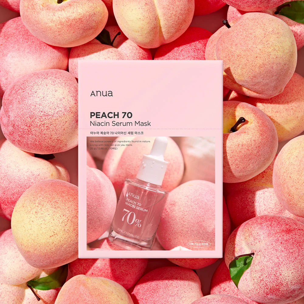 活力蜜桃肌🍑 Anua水蜜桃煙酰胺美白面膜 Anua Peach 70 Niacin Serum Mask 2pcs ($38/2pcs)