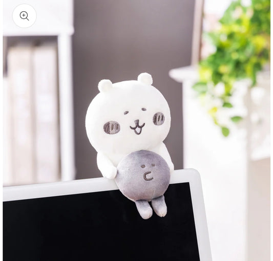Nagano chiikawa 桌面鉤環毛絨玩具(熊和毛絨玩具)