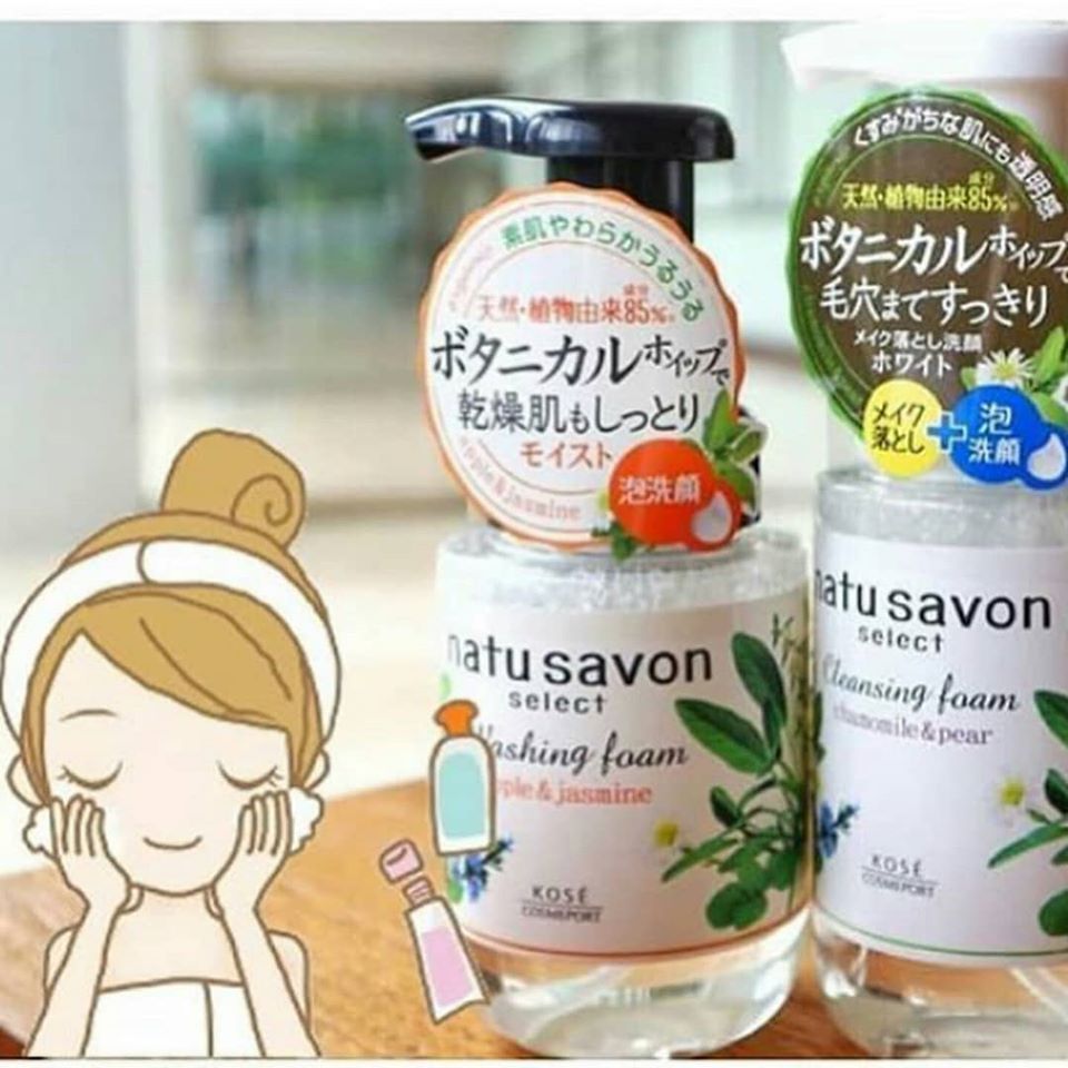 KOSÉ SOFTYMO natu savon草本精粹泡沬洗面乳 - 東京雜貨店 Chocodream_JP