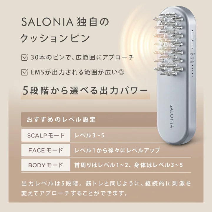 SALONIA EMS Lift Brush 提升刷臉部機 USB使用