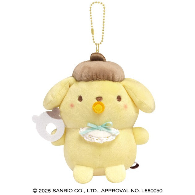 SANRIO BABY 卡通人物毛絨鑰匙圈 布丁狗/Baby