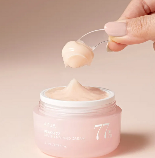 Anua - Peach 77 Niacin Enriched Cream 提亮彈力美肌活力桃花保濕啫喱面霜  網站購買送PEACH面膜一枚( $25 )