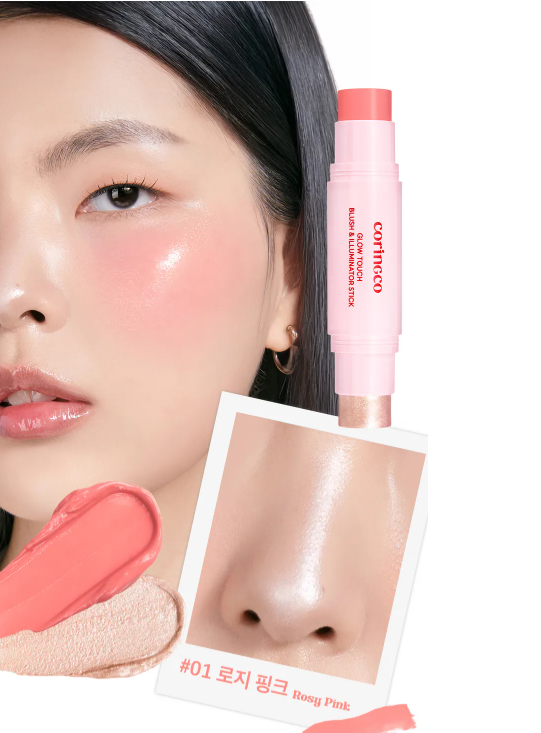 CORINGCO - Glow Touch 腮紅高光棒 - 2 色