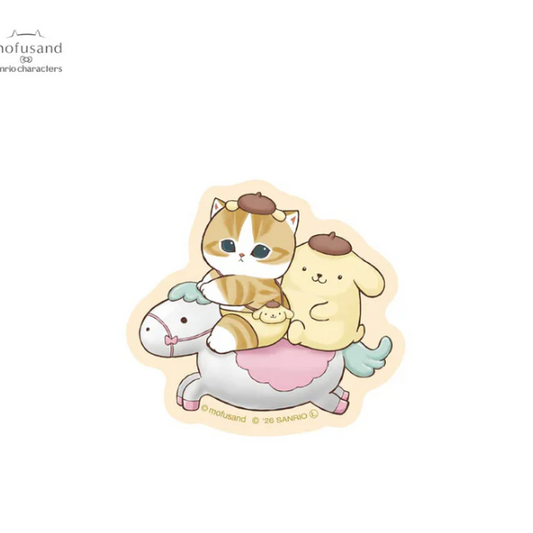 mofusand×三麗鷗 防水防油貼紙 (玉桂狗)