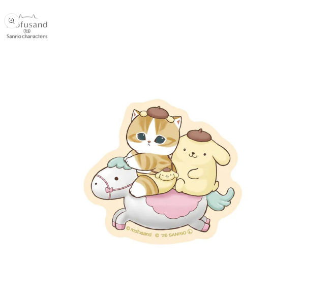 mofusand×三麗鷗 防水防油貼紙 (玉桂狗)