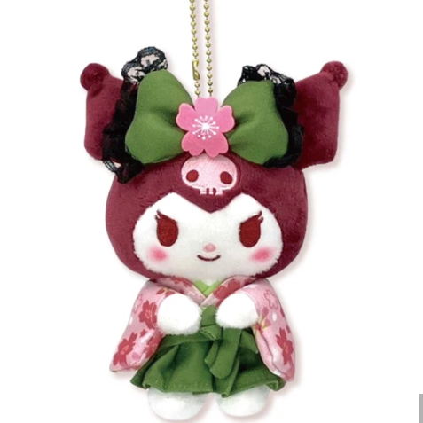 抹茶和服 Kuromi 吉祥物毛絨玩具 預約商品