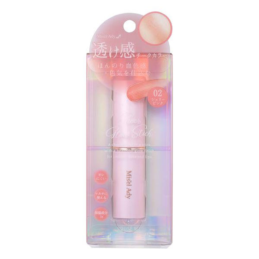 Mizereddy Sheer Glow Stick Cheek 02 雪莉粉色 - 適合自然色和可愛感潮紅臉